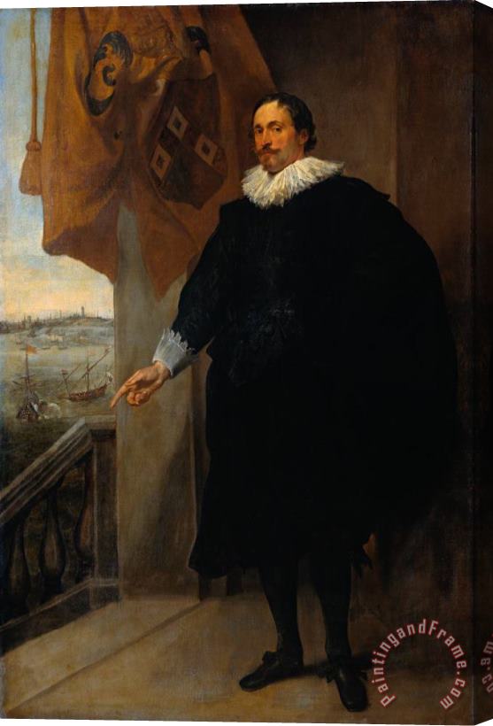 Sir Antony Van Dyck Nicolaes Van Der Borght, Merchant of Antwerp Stretched Canvas Painting / Canvas Art