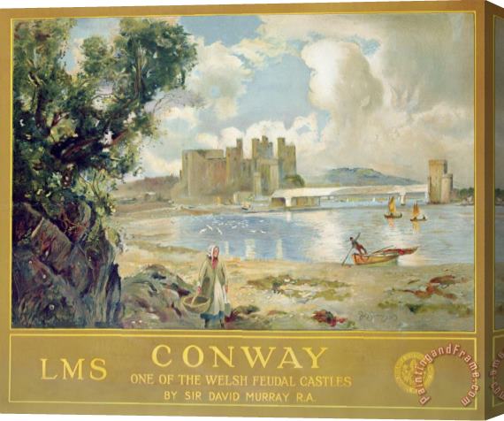 Sir David Murray Conway Castle Stretched Canvas Print / Canvas Art