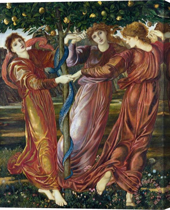 Sir Edward Burne Jones Garden of the Hesperides Stretched Canvas Painting / Canvas Art