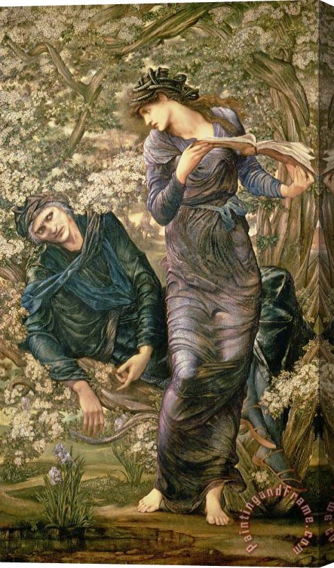 Sir Edward Burne-Jones The Beguiling of Merlin Stretched Canvas Painting / Canvas Art