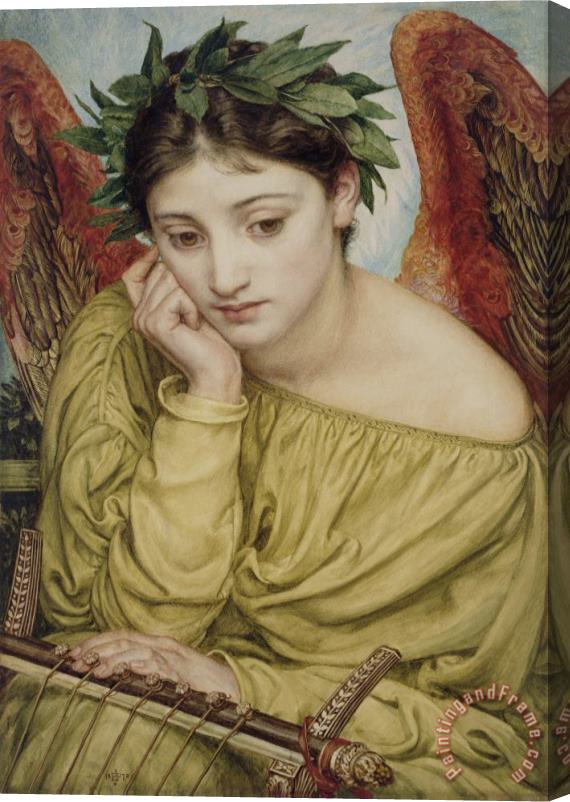 Sir Edward John Poynter Erato Muse Of Poetry 1870 Stretched Canvas Print / Canvas Art