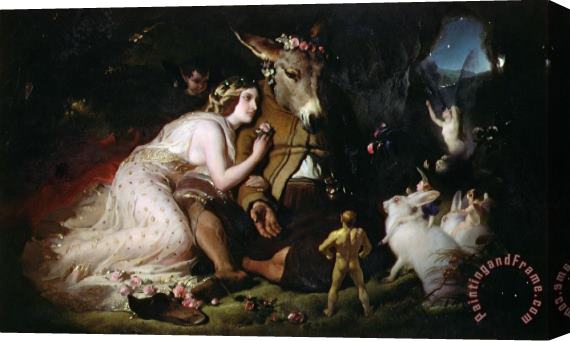 Sir Edwin Landseer Scene from A Midsummer Night's Dream Stretched Canvas Painting / Canvas Art