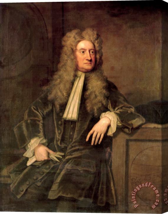 Sir Godfrey Kneller Sir Isaac Newton (oil on Canvas) Stretched Canvas Print / Canvas Art