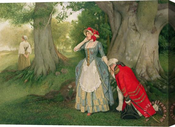 Sir James Dromgole Linton The Proposal Stretched Canvas Print / Canvas Art