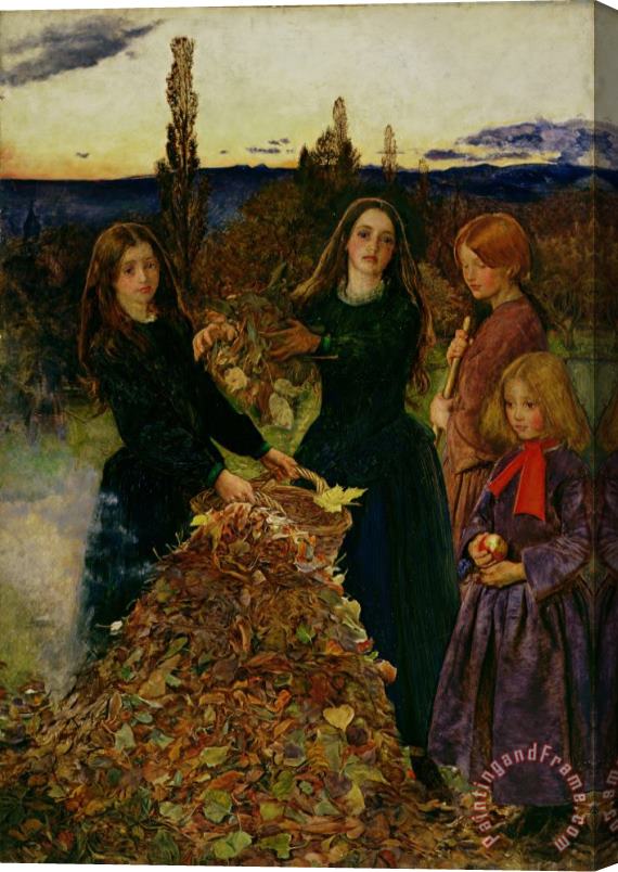 Sir John Everett Millais Autumn Leaves Stretched Canvas Print / Canvas Art