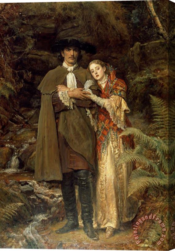 Sir John Everett Millais The Bride of Lammermoor Stretched Canvas Painting / Canvas Art