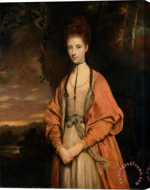 Sir Joshua Reynolds Anne Seymour Damer Stretched Canvas Print / Canvas Art