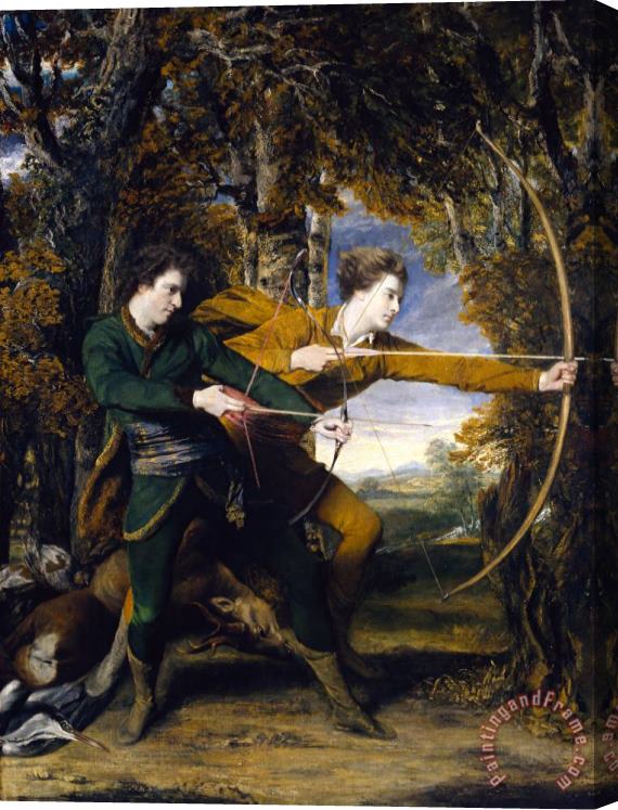 Sir Joshua Reynolds Colonel Acland And Lord Sydney The Archers Stretched Canvas Print / Canvas Art