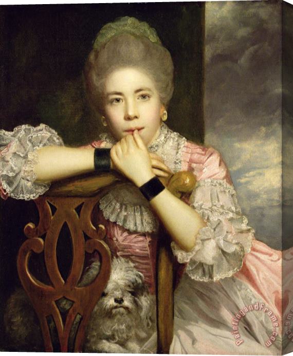 Sir Joshua Reynolds Mrs Abington as Miss Prue in Congreve's 'Love for Love' Stretched Canvas Painting / Canvas Art