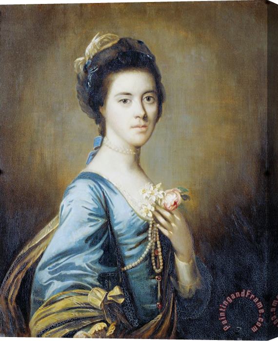 Sir Joshua Reynolds Mrs Margaret Desenfans Stretched Canvas Print / Canvas Art