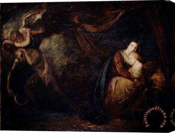 Sir Joshua Reynolds Recovery From Sickness, an Allegory Stretched Canvas Painting / Canvas Art