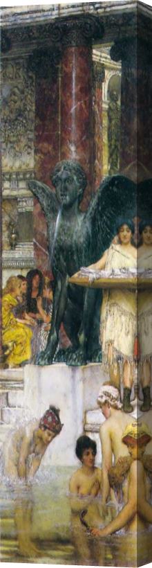 Sir Lawrence Alma-Tadema A Bath (an Antique Custom) Stretched Canvas Print / Canvas Art