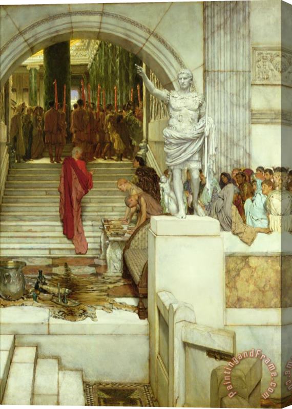 Sir Lawrence Alma-Tadema After the Audience Stretched Canvas Painting / Canvas Art