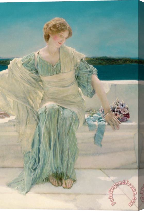 Sir Lawrence Alma-Tadema Ask me no more Stretched Canvas Print / Canvas Art