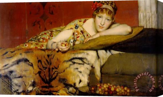 Sir Lawrence Alma-Tadema Cherries Stretched Canvas Print / Canvas Art