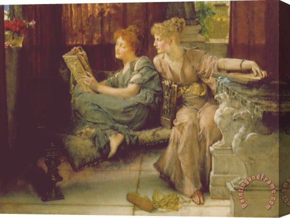 Sir Lawrence Alma-Tadema Comparison Stretched Canvas Painting / Canvas Art