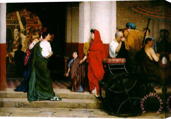 Sir Lawrence Alma-Tadema Entrance to a Roman Theatre Stretched Canvas Print / Canvas Art