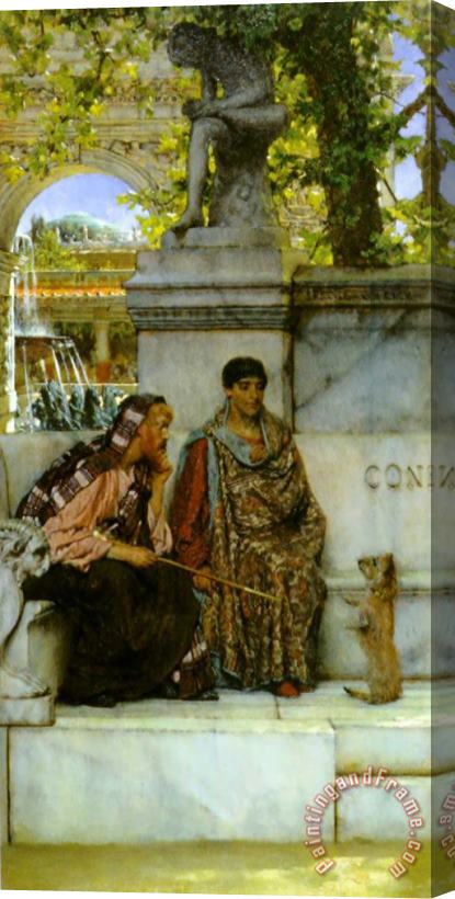 Sir Lawrence Alma-Tadema In The Time of Constantine Stretched Canvas Painting / Canvas Art