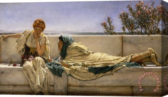 Sir Lawrence Alma-Tadema Pleading Stretched Canvas Print / Canvas Art