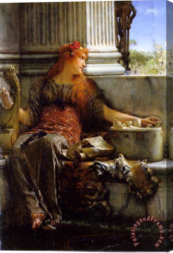 Sir Lawrence Alma-Tadema Poetry Stretched Canvas Painting / Canvas Art
