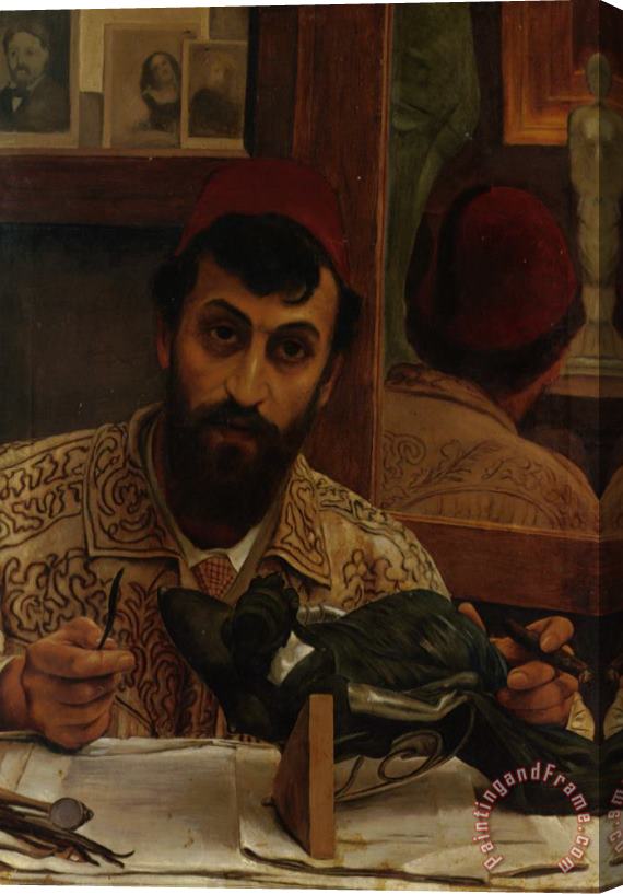 Sir Lawrence Alma-Tadema Portrait of Professor Giovanni Battista Amendola Stretched Canvas Print / Canvas Art