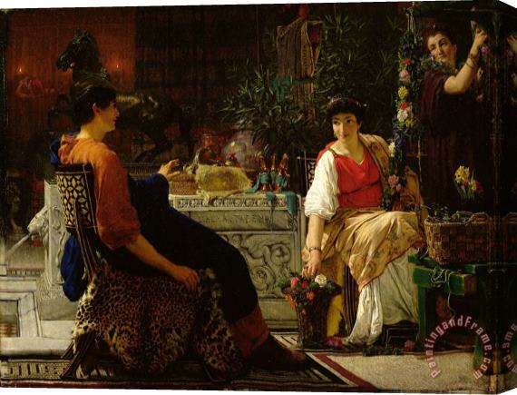 Sir Lawrence Alma-Tadema Preparations for the Festivities Stretched Canvas Print / Canvas Art