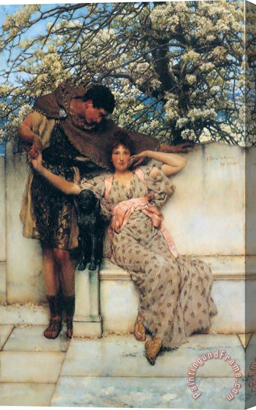 Sir Lawrence Alma-Tadema Promise of Spring Stretched Canvas Print / Canvas Art