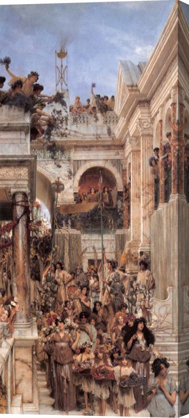 Sir Lawrence Alma-Tadema Spring Stretched Canvas Painting / Canvas Art