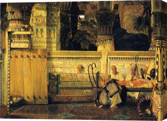Sir Lawrence Alma-Tadema The Egyptian Widow Stretched Canvas Painting / Canvas Art