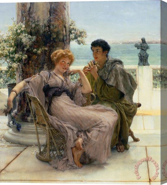 Sir Lawrence Alma-Tadema The Proposal Stretched Canvas Print / Canvas Art