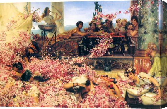Sir Lawrence Alma-Tadema The Roses of Heliogabalus Stretched Canvas Print / Canvas Art