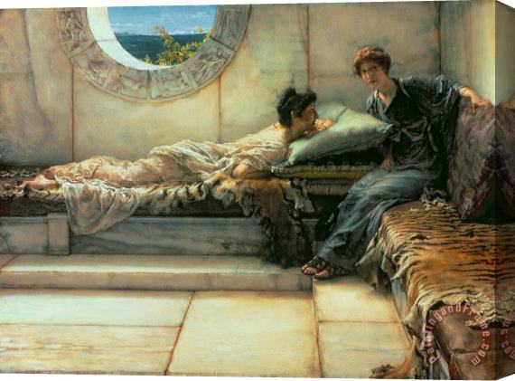 Sir Lawrence Alma-Tadema The Secret Stretched Canvas Print / Canvas Art
