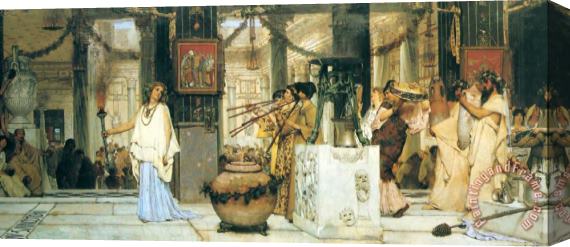 Sir Lawrence Alma-Tadema The Vintage Festival Stretched Canvas Painting / Canvas Art