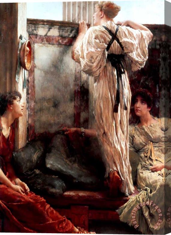 Sir Lawrence Alma-Tadema Who Is It Stretched Canvas Painting / Canvas Art