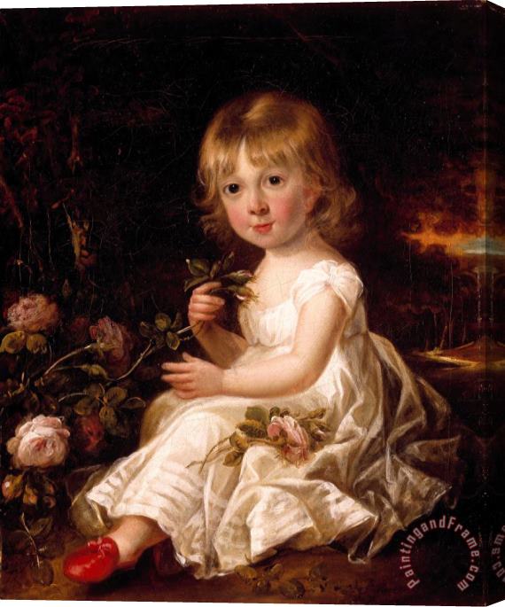 Sir William Beechey Portrait of a Young Girl Stretched Canvas Painting / Canvas Art