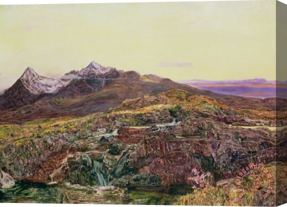 Skye from Sligechan John William Inchbold Stretched Canvas Print / Canvas Art