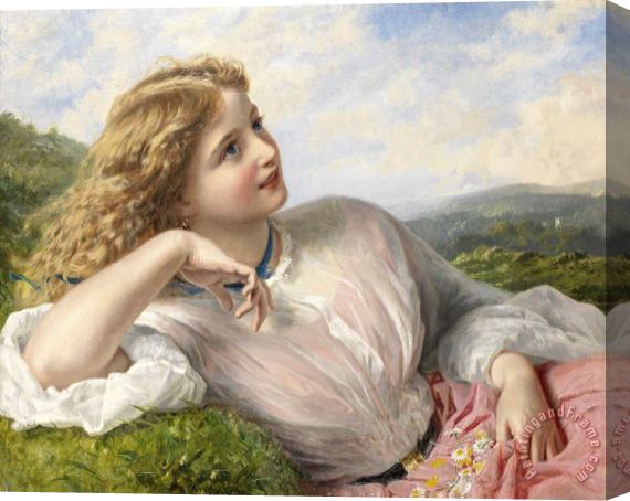 Sophie Gengembre Anderson The Song of The Lark Stretched Canvas Print / Canvas Art