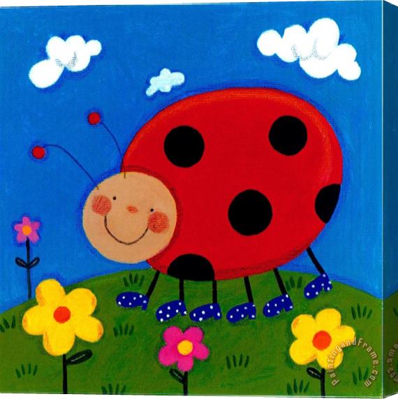 Sophie Harding Mini Bugs Iv Stretched Canvas Painting / Canvas Art