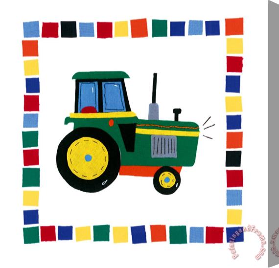 Sophie Harding Tractor Stretched Canvas Print / Canvas Art