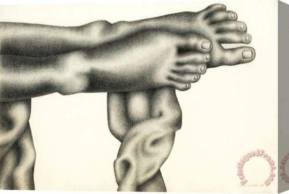 Stella Snead Feet Stretched Canvas Print / Canvas Art
