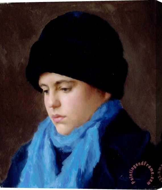 Steven J Levin Russian Girl Stretched Canvas Print / Canvas Art