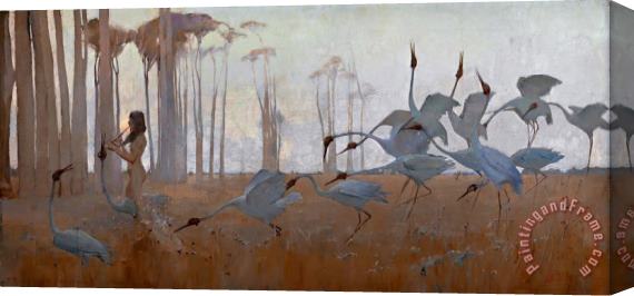 Sydney Long Spirit of The Plains Stretched Canvas Print / Canvas Art