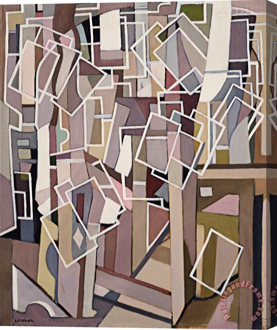 tamara de lempicka Composition Abstraite Aux Rectangles Blancs, 1955 Stretched Canvas Print / Canvas Art