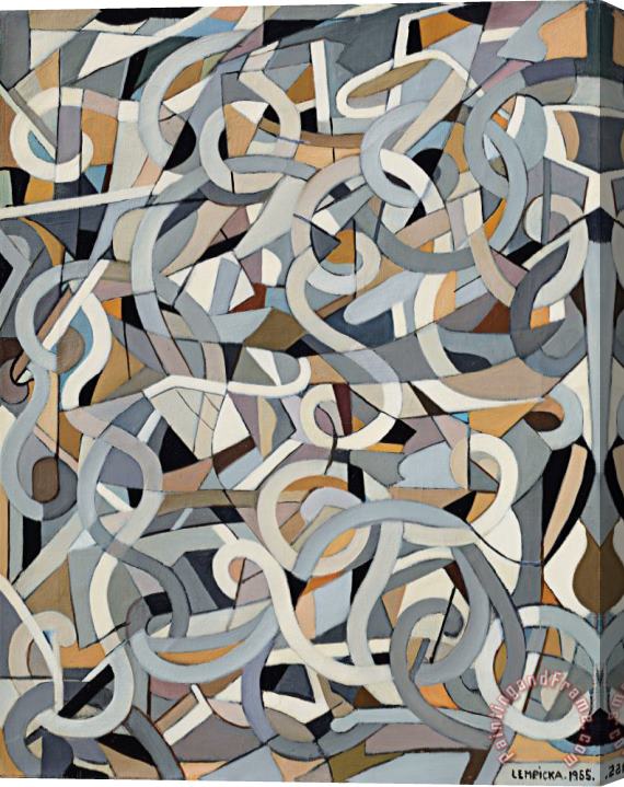 tamara de lempicka Composition Abstraite Aux Tourbillons, 1955 Stretched Canvas Painting / Canvas Art