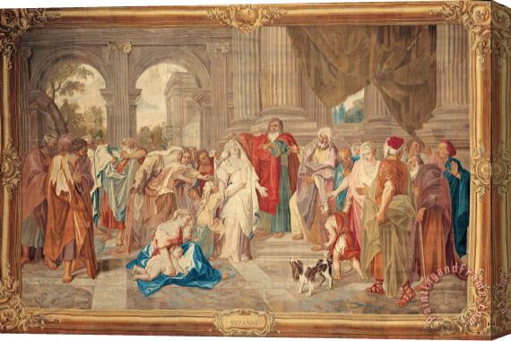 The Gobelins Manufactory Susannah Accused of Adultery Stretched Canvas Painting / Canvas Art