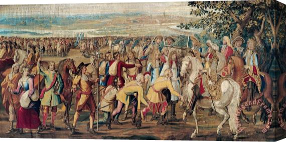 The Gobelins Manufactory The Surrender of Marsal Stretched Canvas Painting / Canvas Art