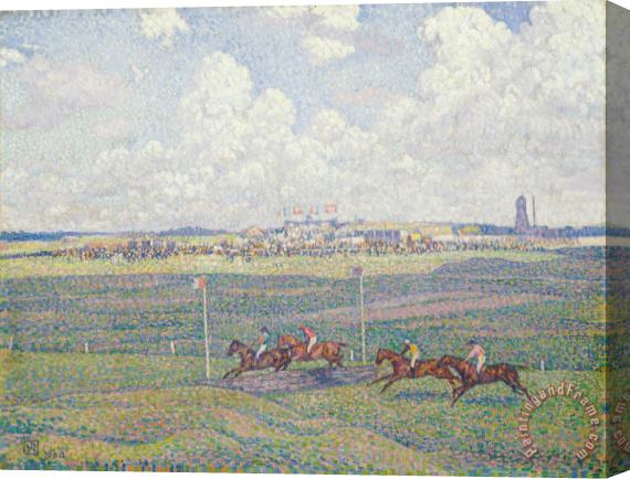 Theo van Rysselberghe The Racecourse at Boulogne-sur-Mer Stretched Canvas Print / Canvas Art