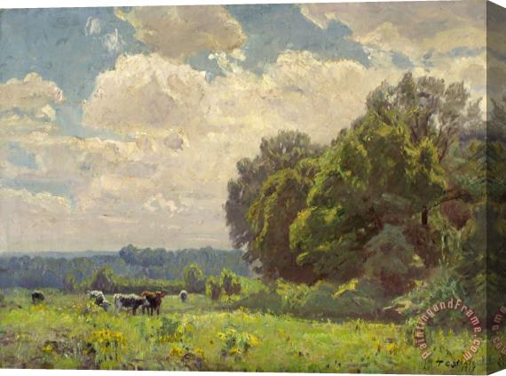 Theodore Clement Steele A Midsummer Idyll at Noon Stretched Canvas Painting / Canvas Art