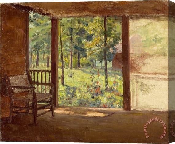 Theodore Clement Steele A View From The Porch Stretched Canvas Painting / Canvas Art