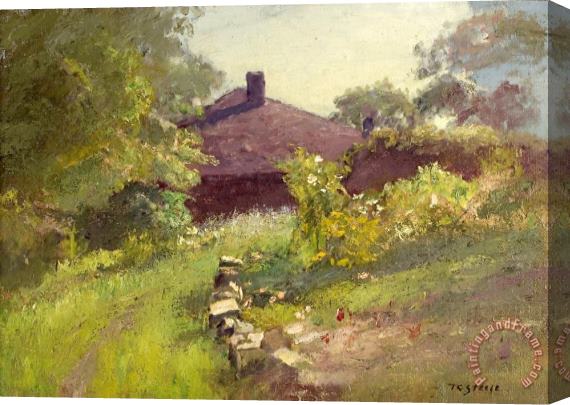 Theodore Clement Steele Lane Among The Trees to The House Stretched Canvas Painting / Canvas Art
